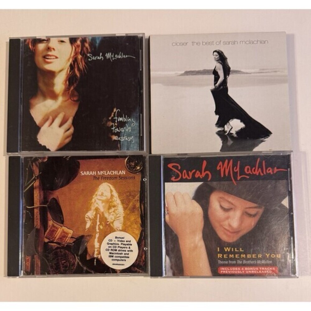 Sarah McLachlan 4 CD Lot Fumbling Freedom Closer Remember You